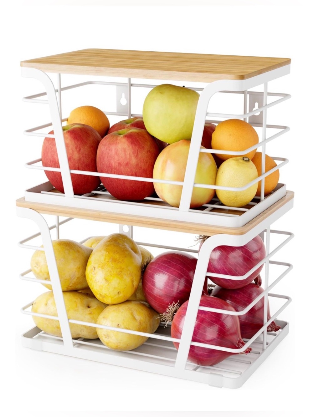 2-Pack, Stackable/Mountable Storage Organizers
